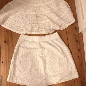 Allotment 2 white skirts